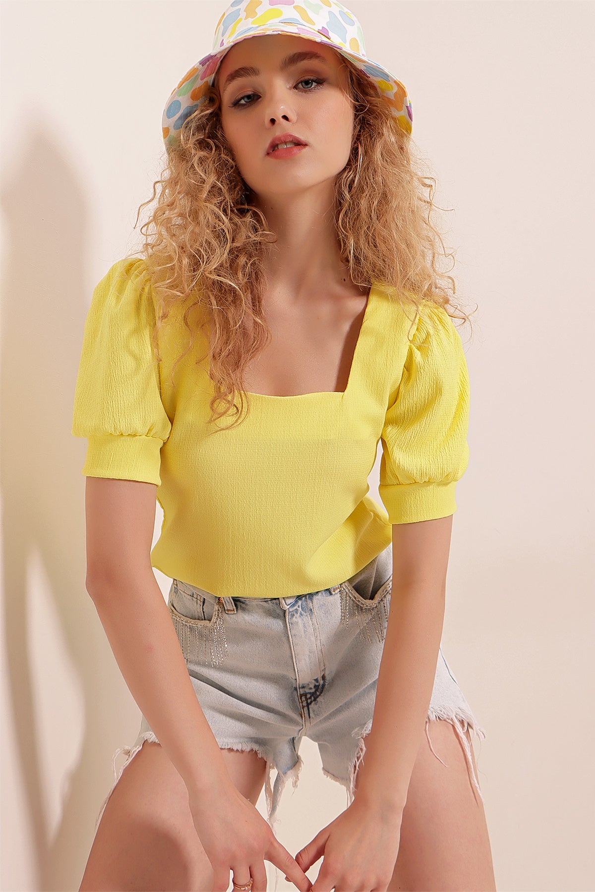 Yellow Women Blouse