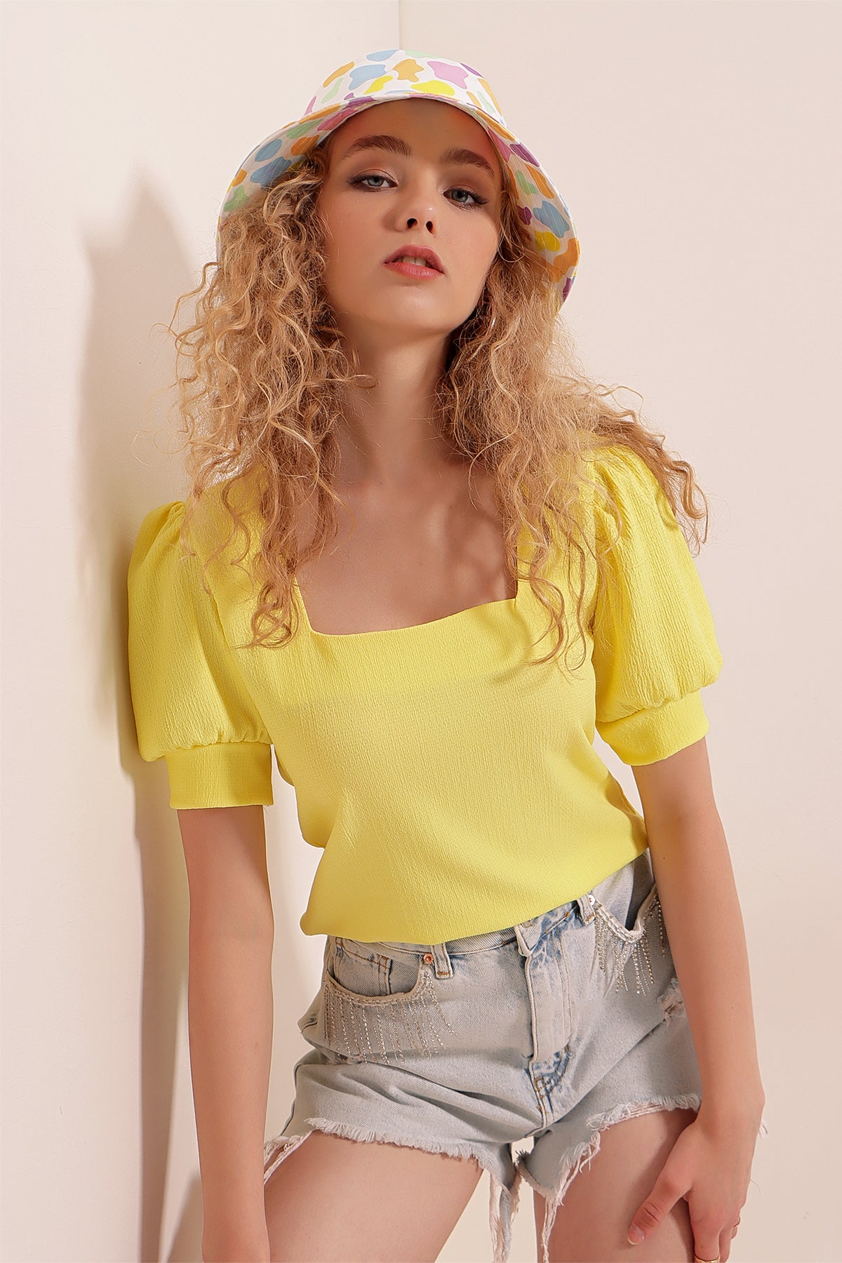 Yellow Women Blouse