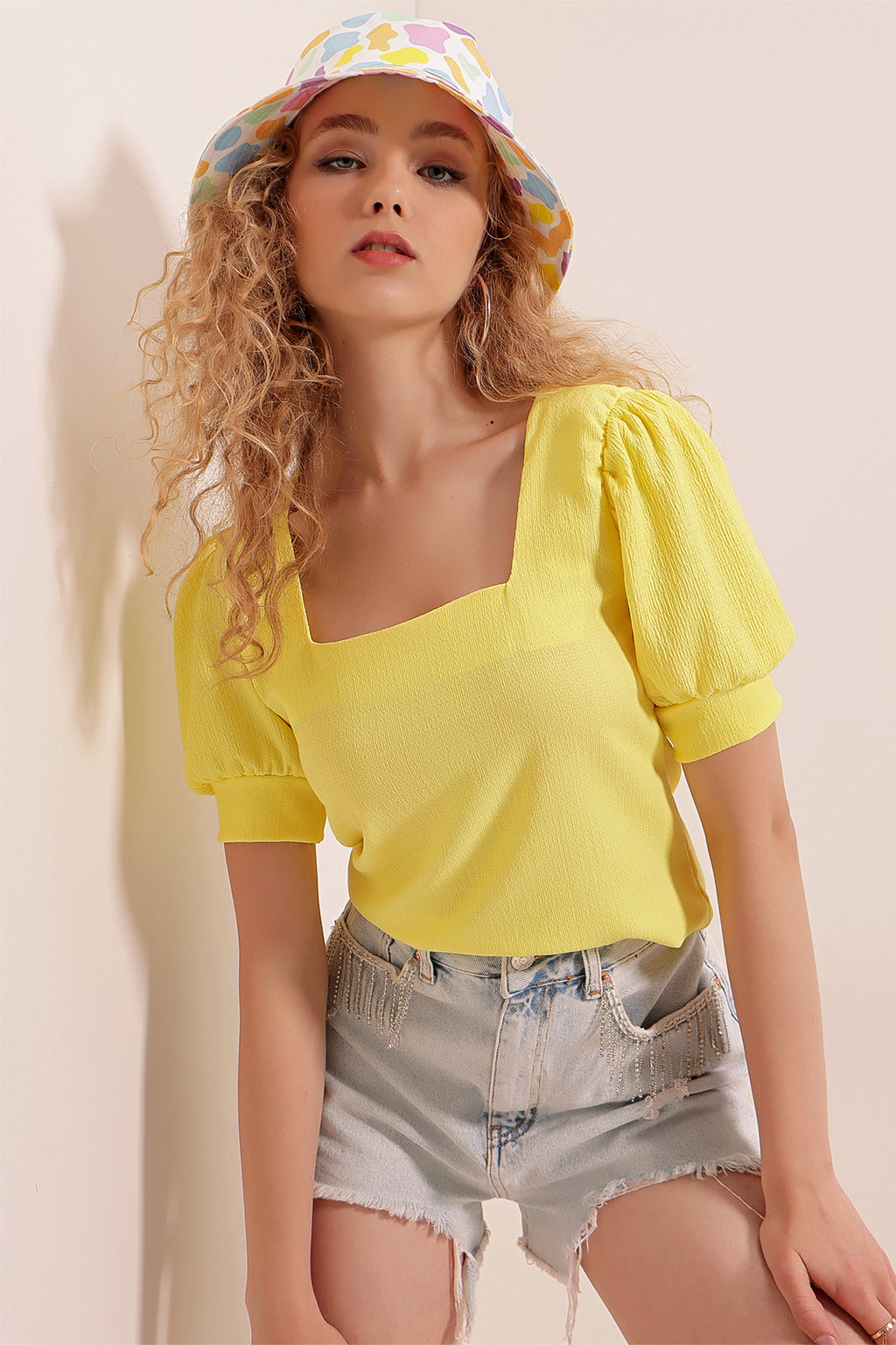 Yellow Women Blouse