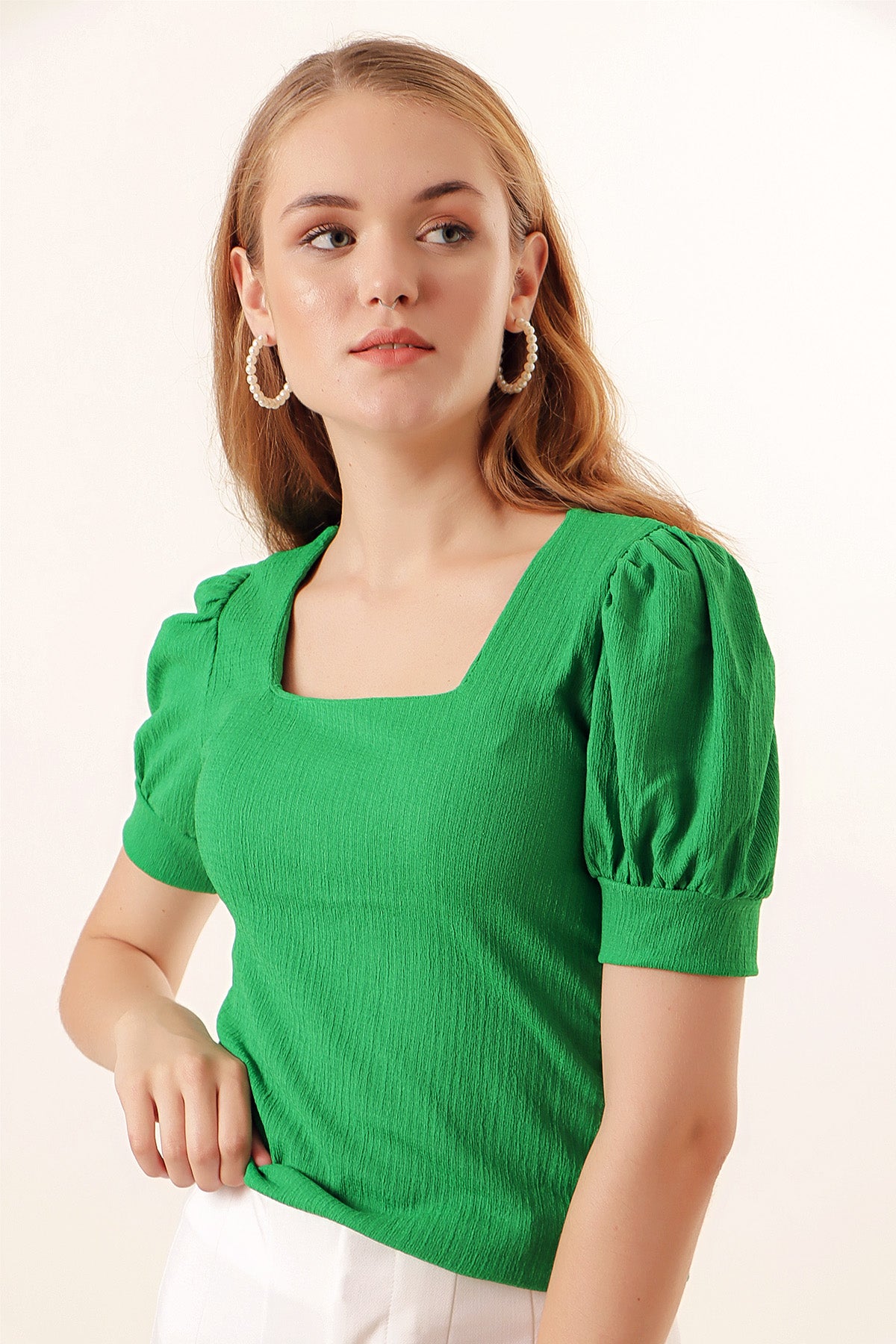 Green Women Blouse