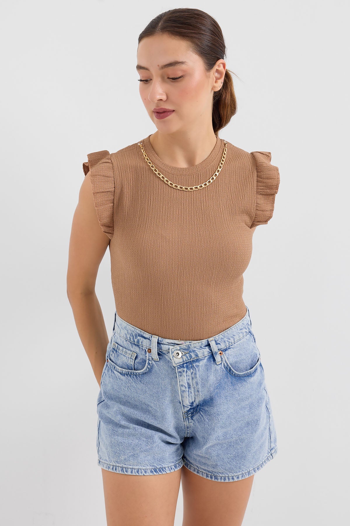 Camel Women Blouse