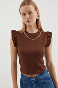 Brown Women Blouse