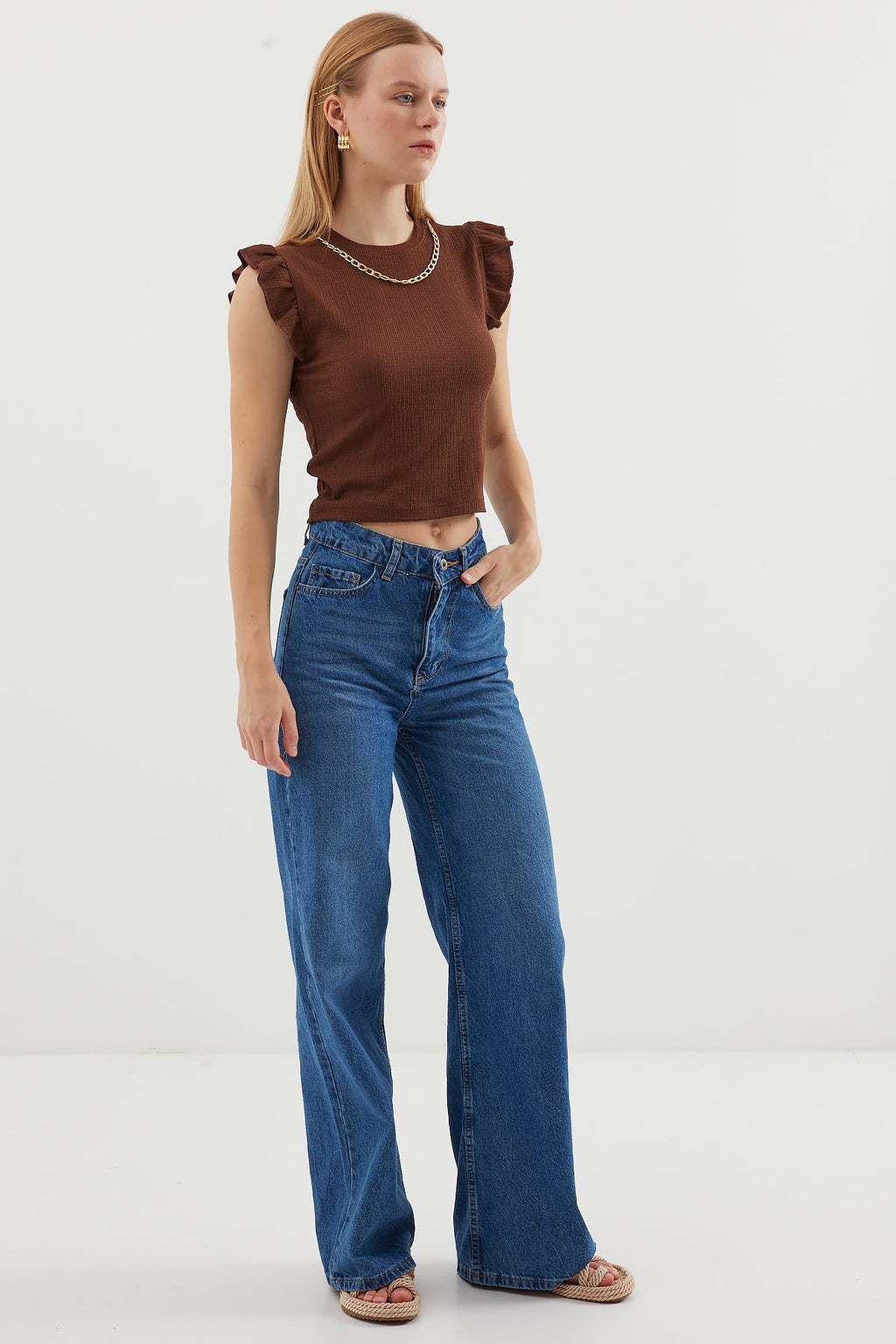 Brown Women Blouse
