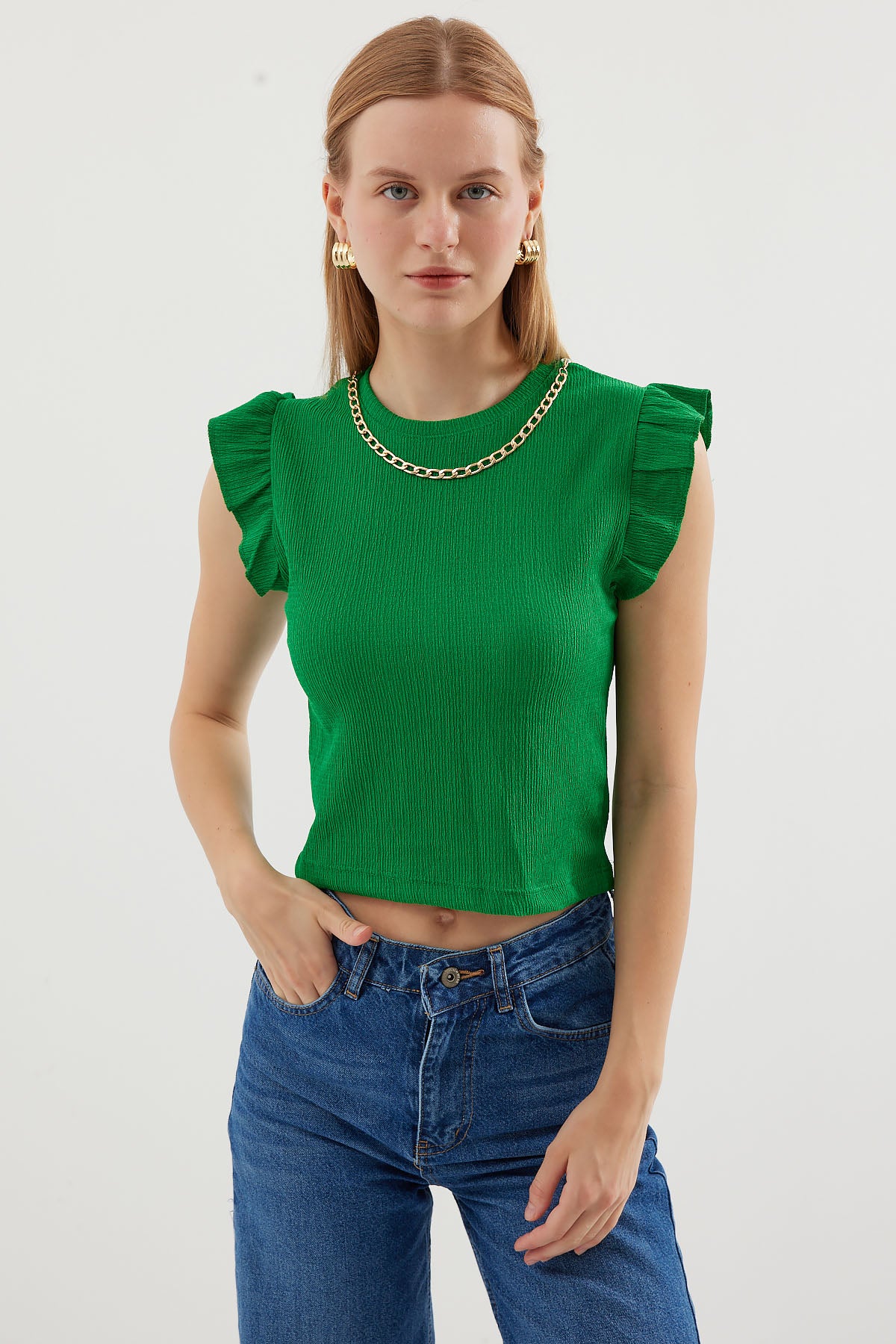 Green Women Blouse