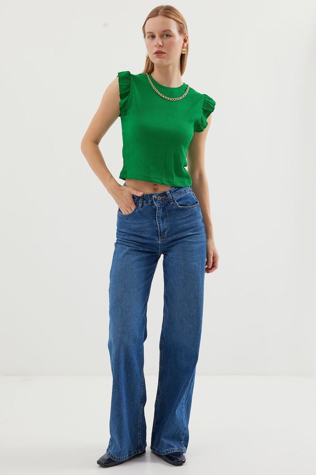 Green Women Blouse