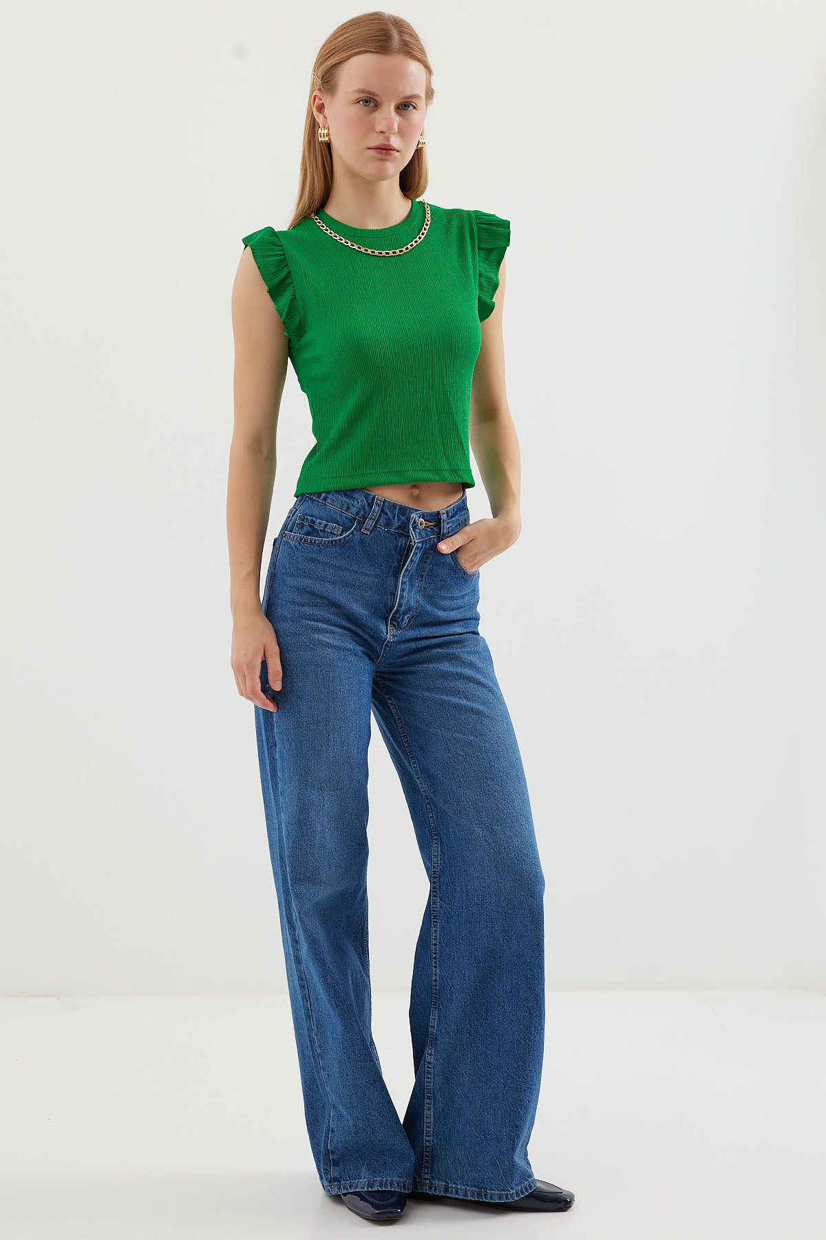Green Women Blouse