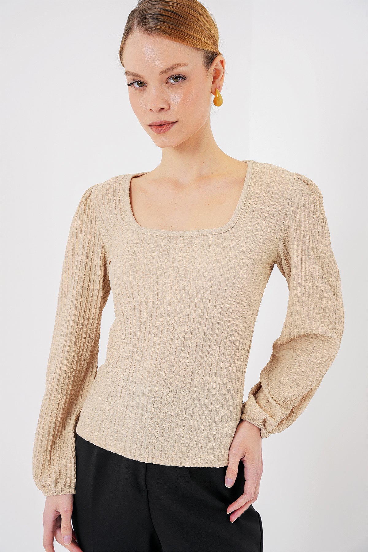 Beige Women Blouse