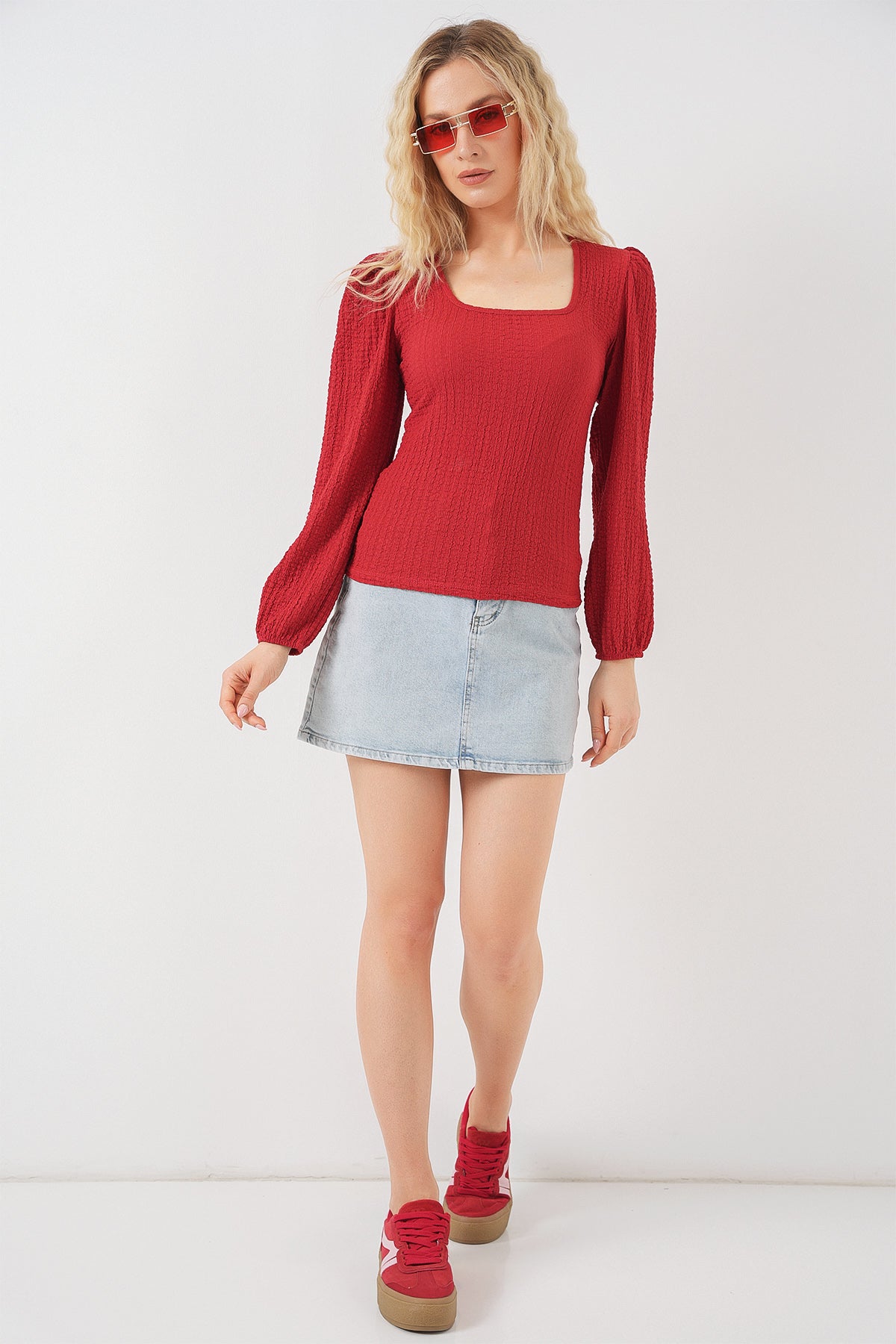Red Women Blouse