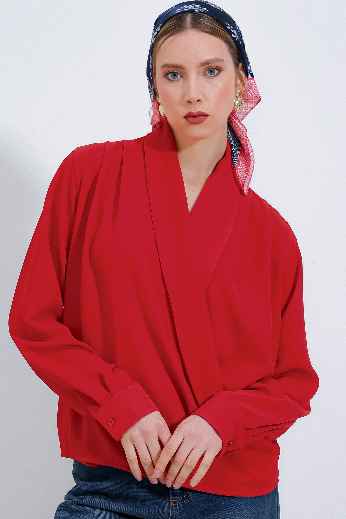Red Women Blouse