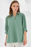 green Women Blouse