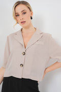 Beige Women Jacket