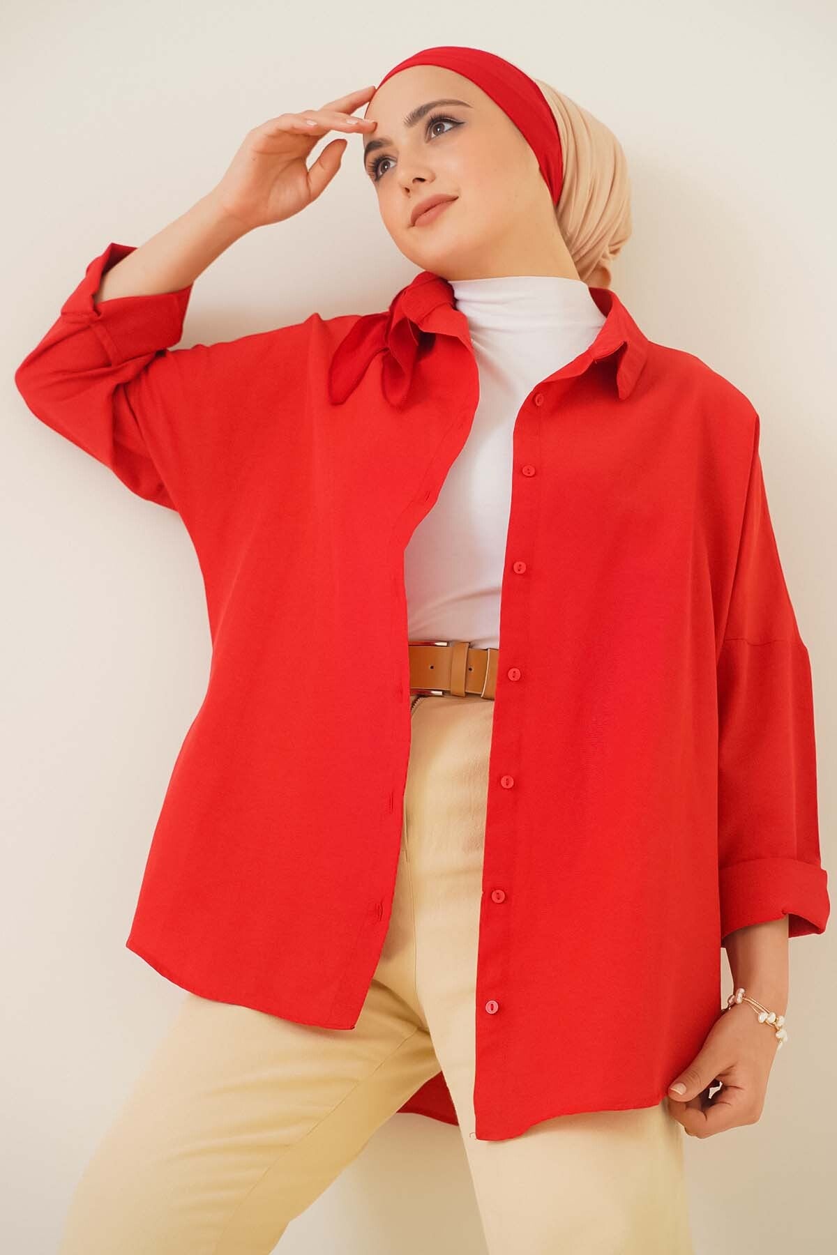 Red Women Shirt