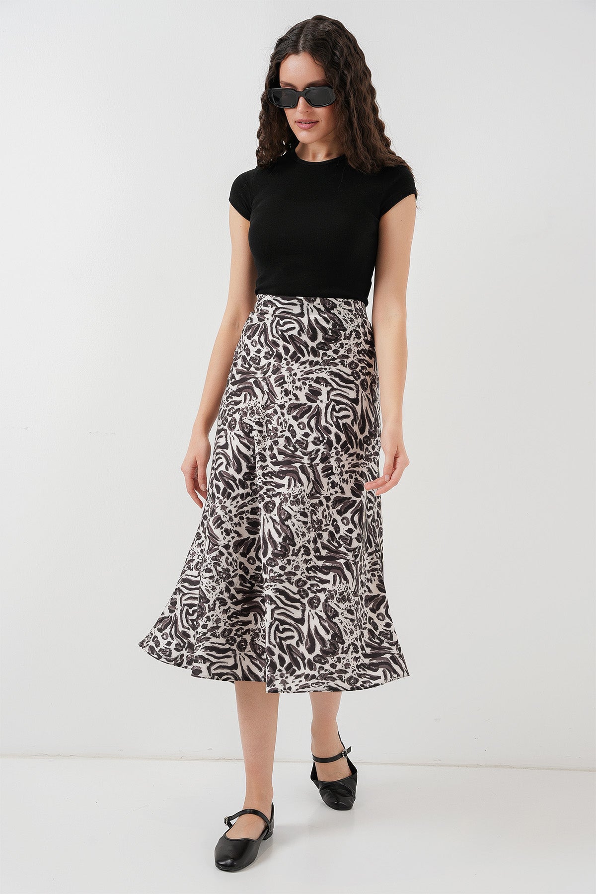 Beige Women Skirt