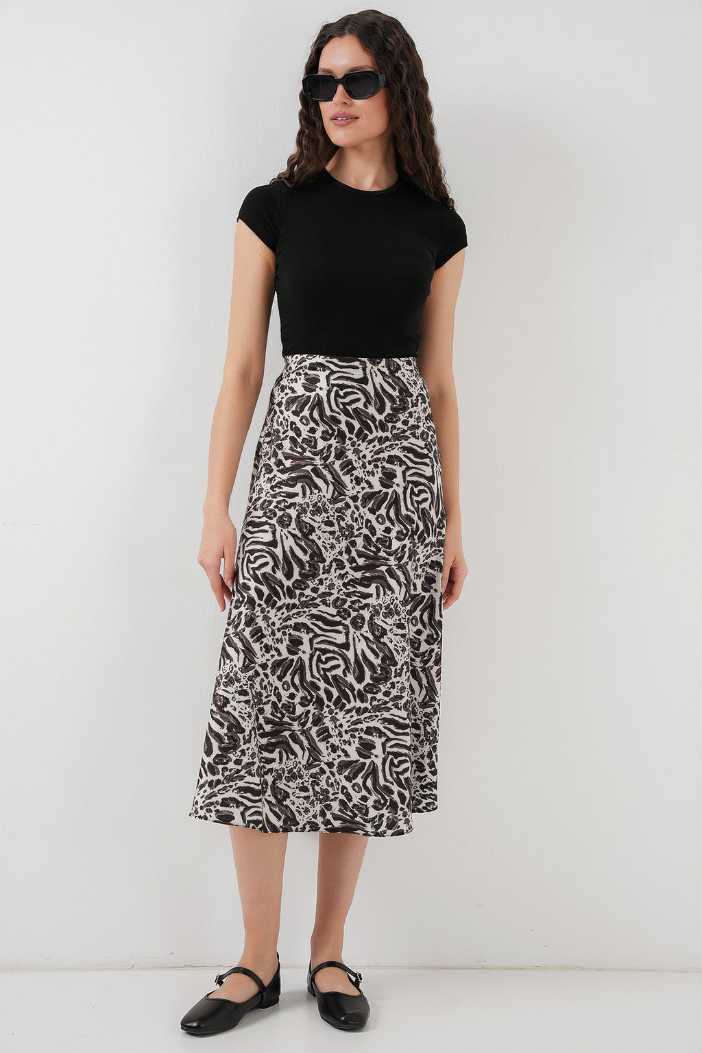 Beige Women Skirt