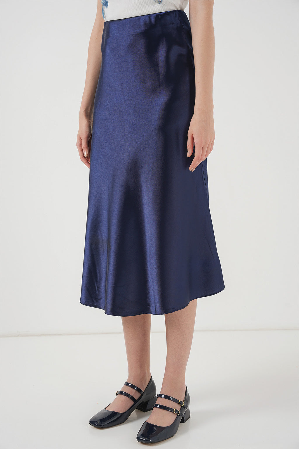 Navy Blue Women Skirt
