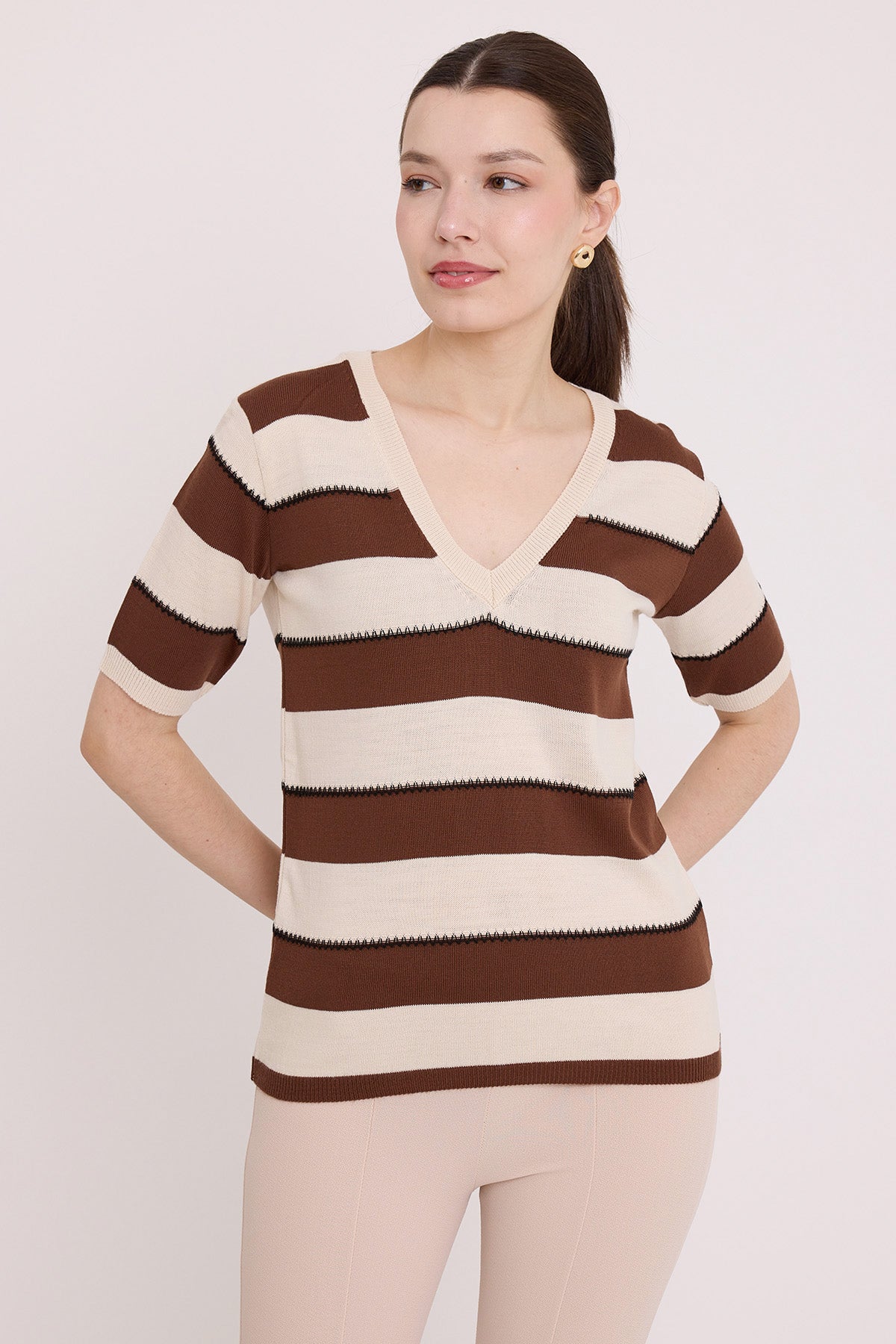 Brown Women Blouse