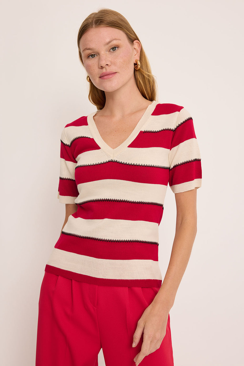 Red Women Blouse