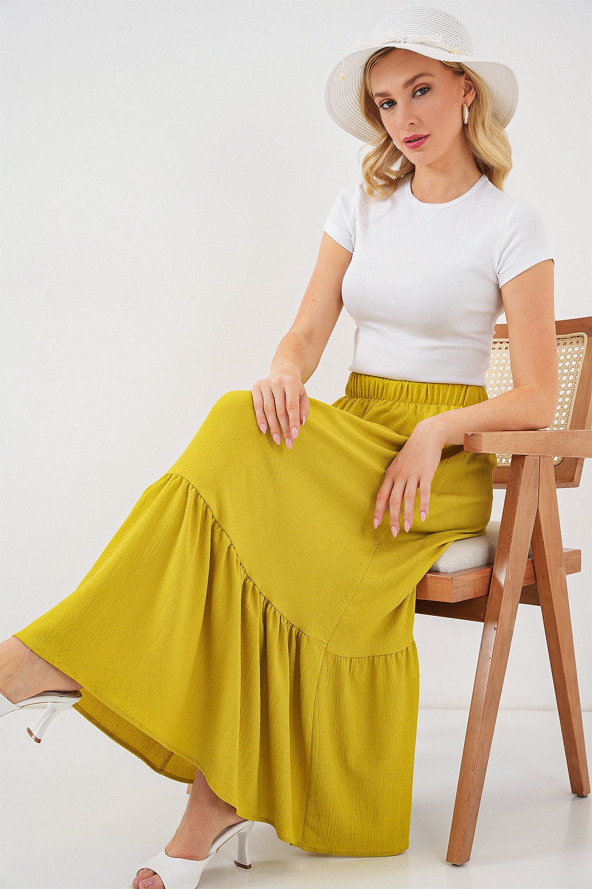 Mustard Women Skirt