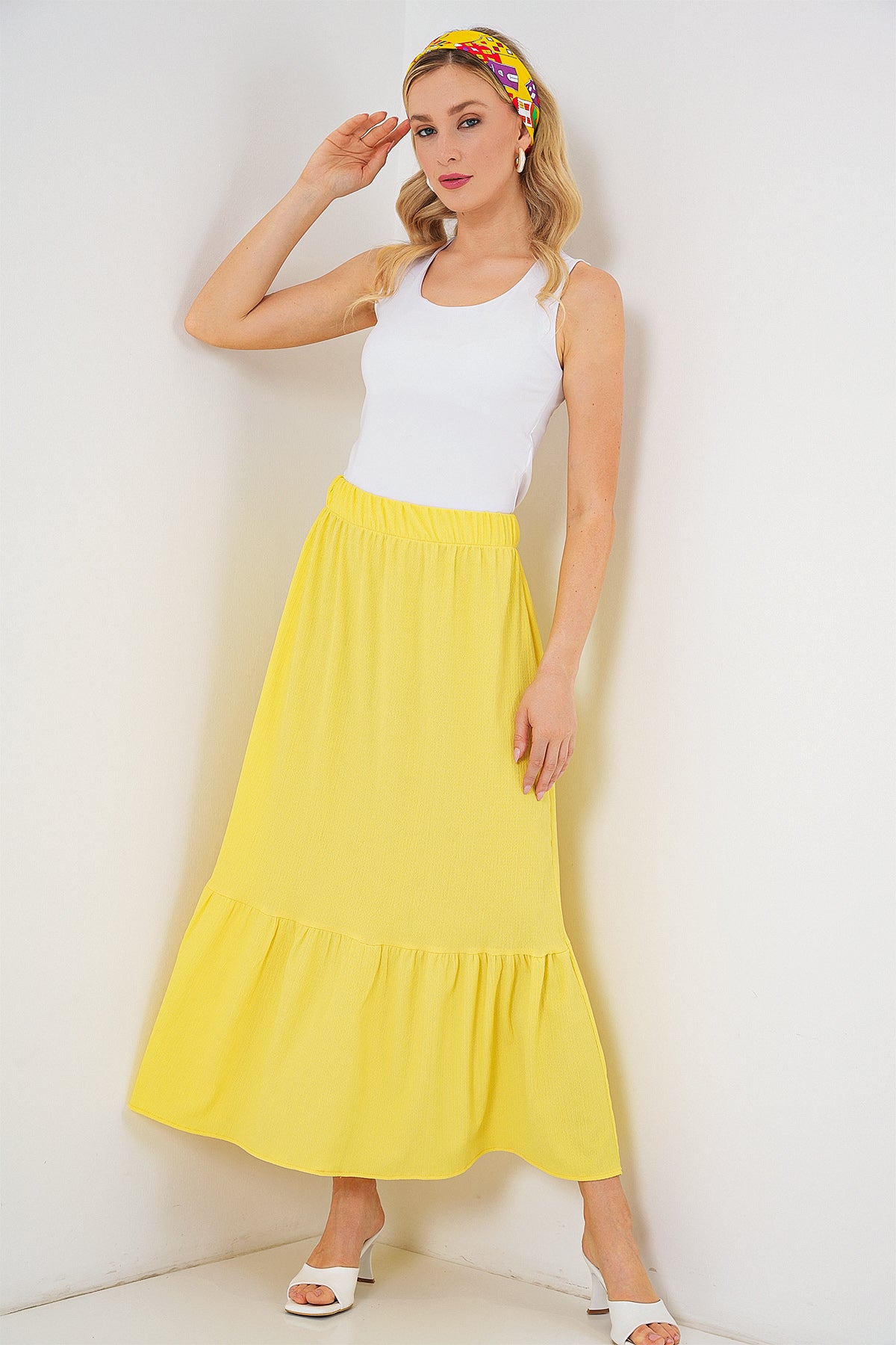 Yellow Women Skirt
