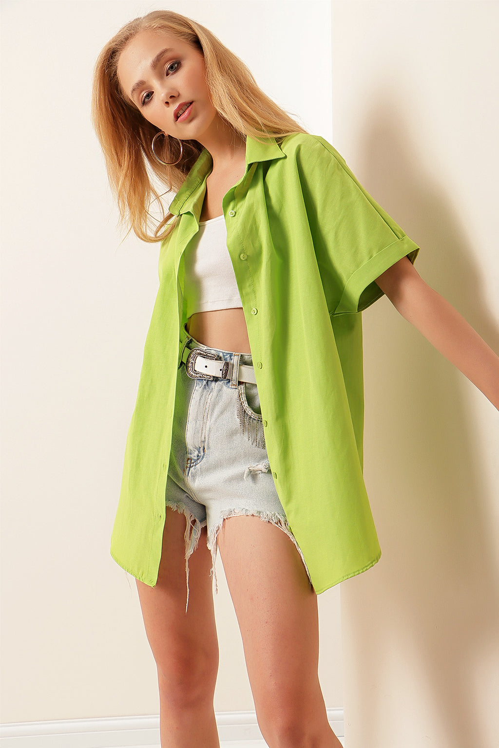 Green Women Shirt