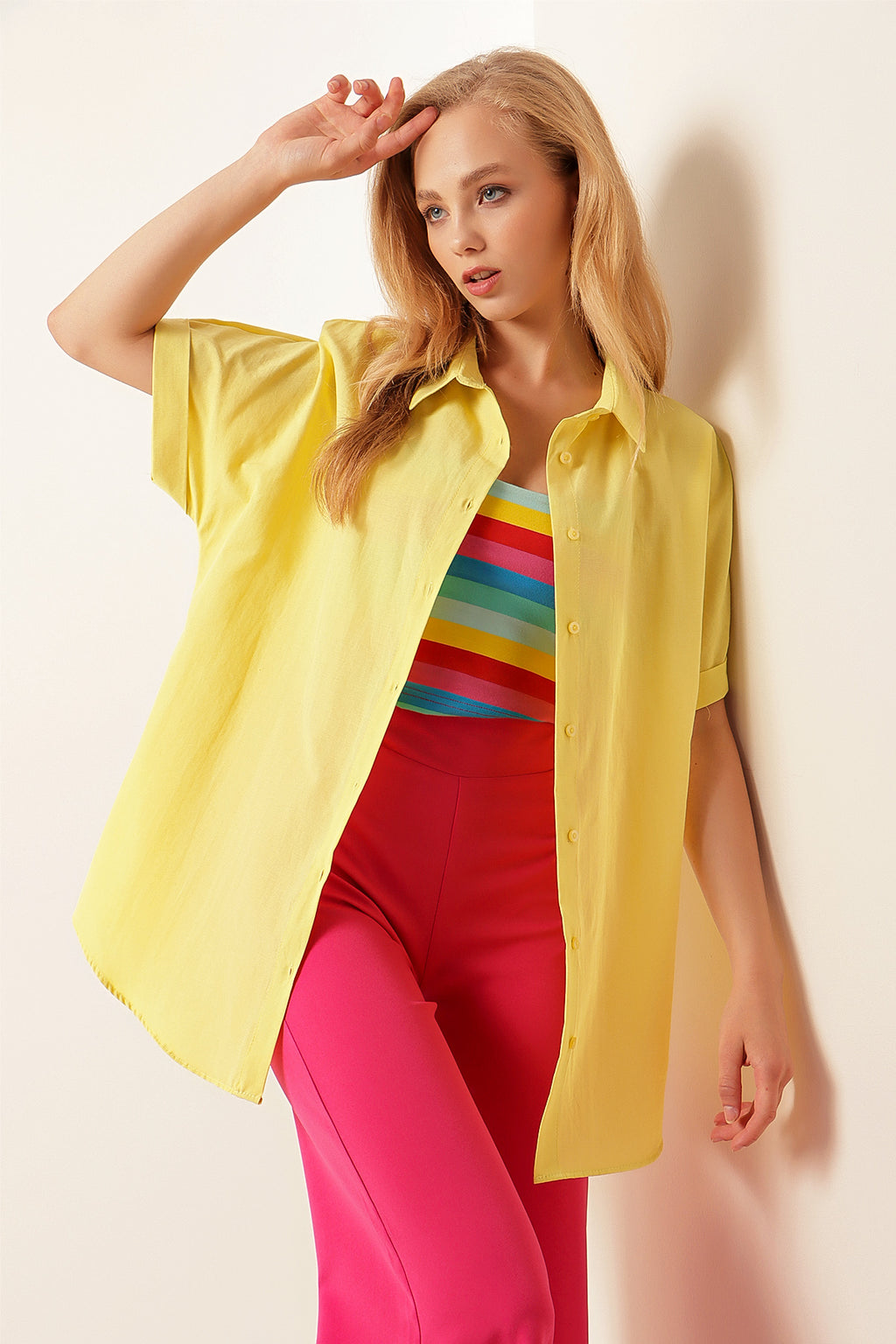Yellow Women Shirt