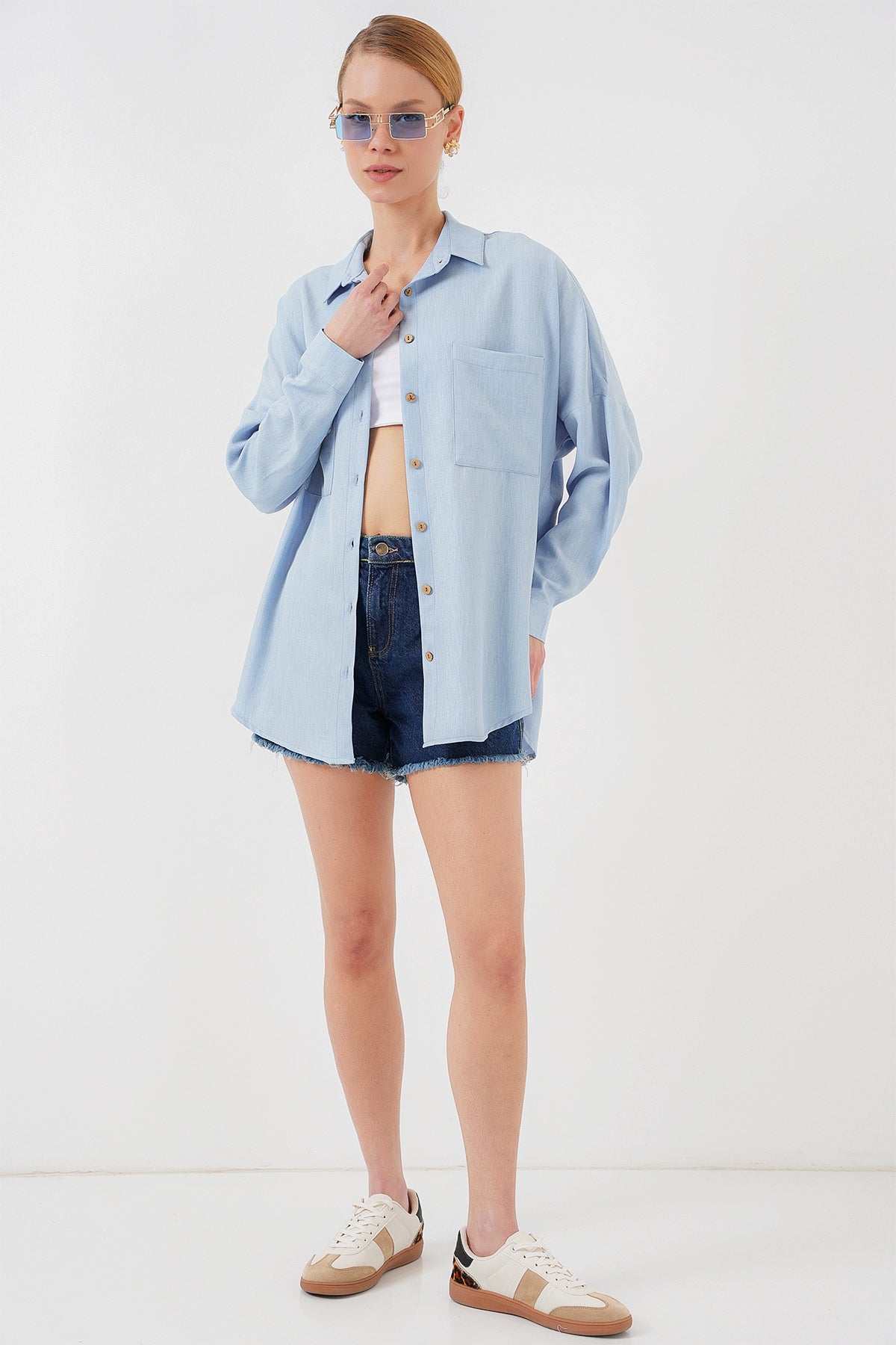 Blue Women Shirt