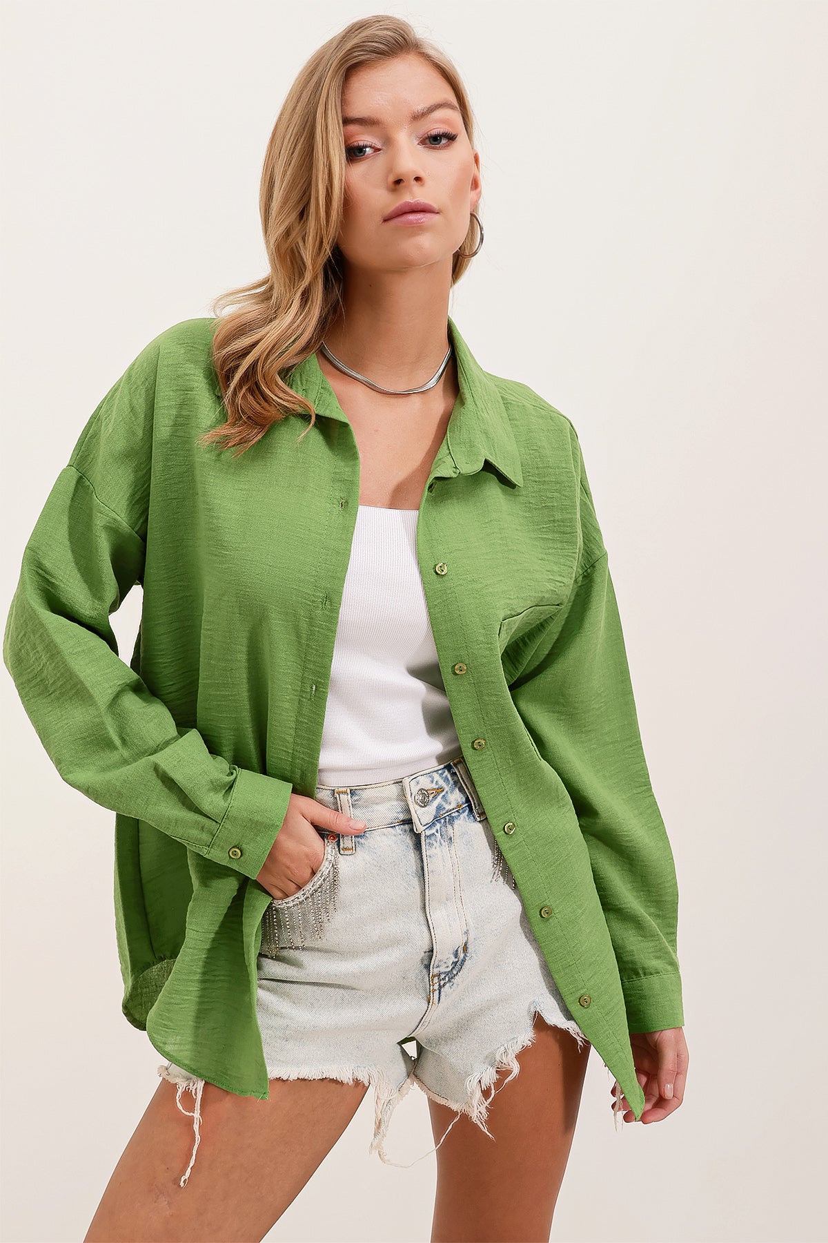 Green Women Shirt