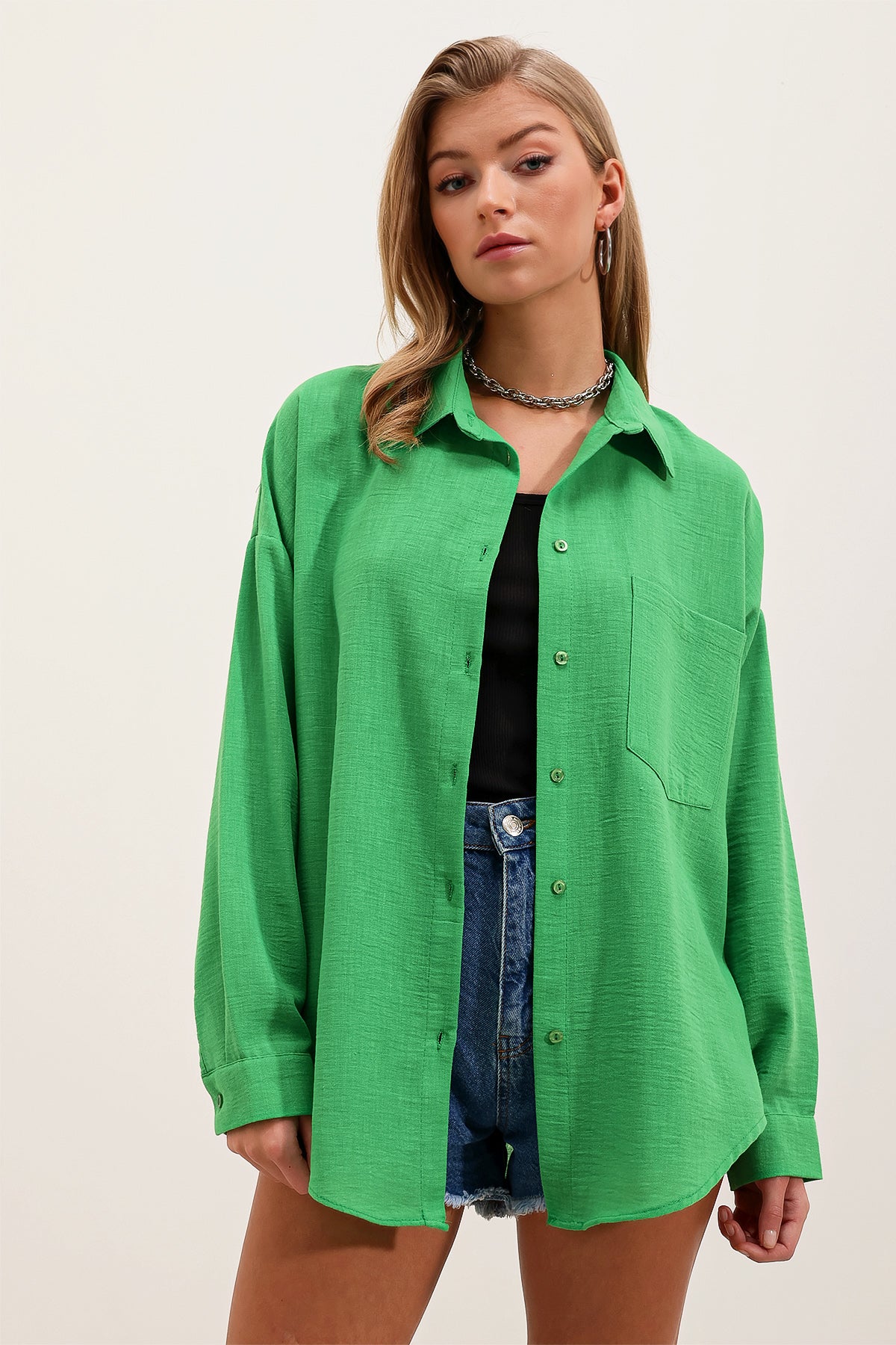Green Women Shirt