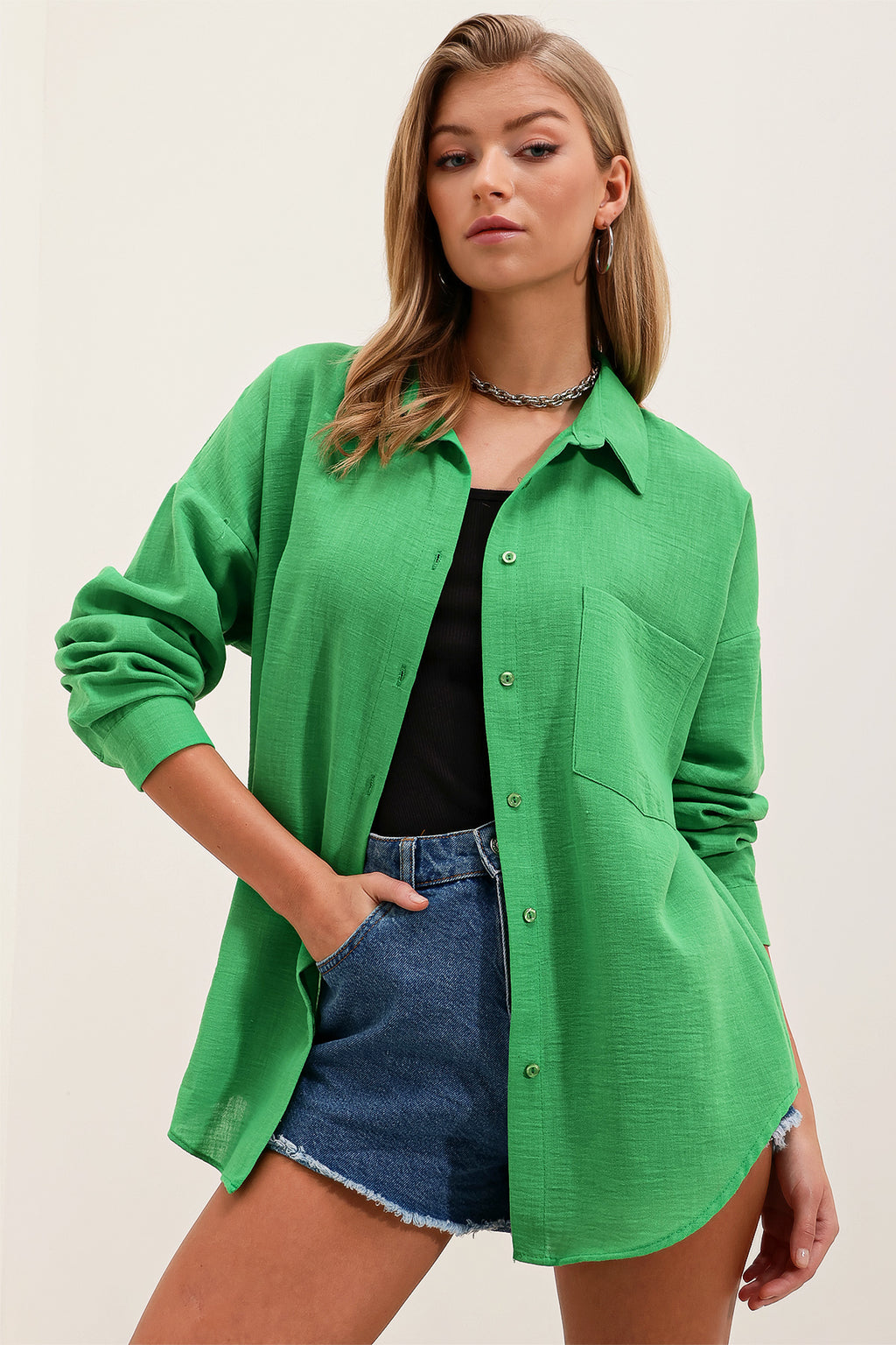 Green Women Shirt