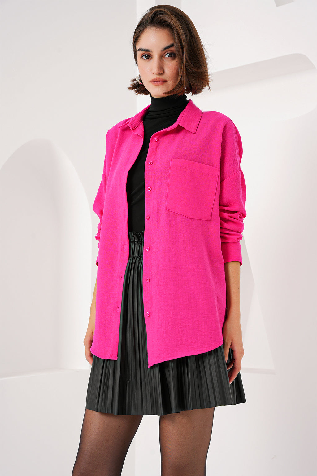 Fuchia Women Shirt