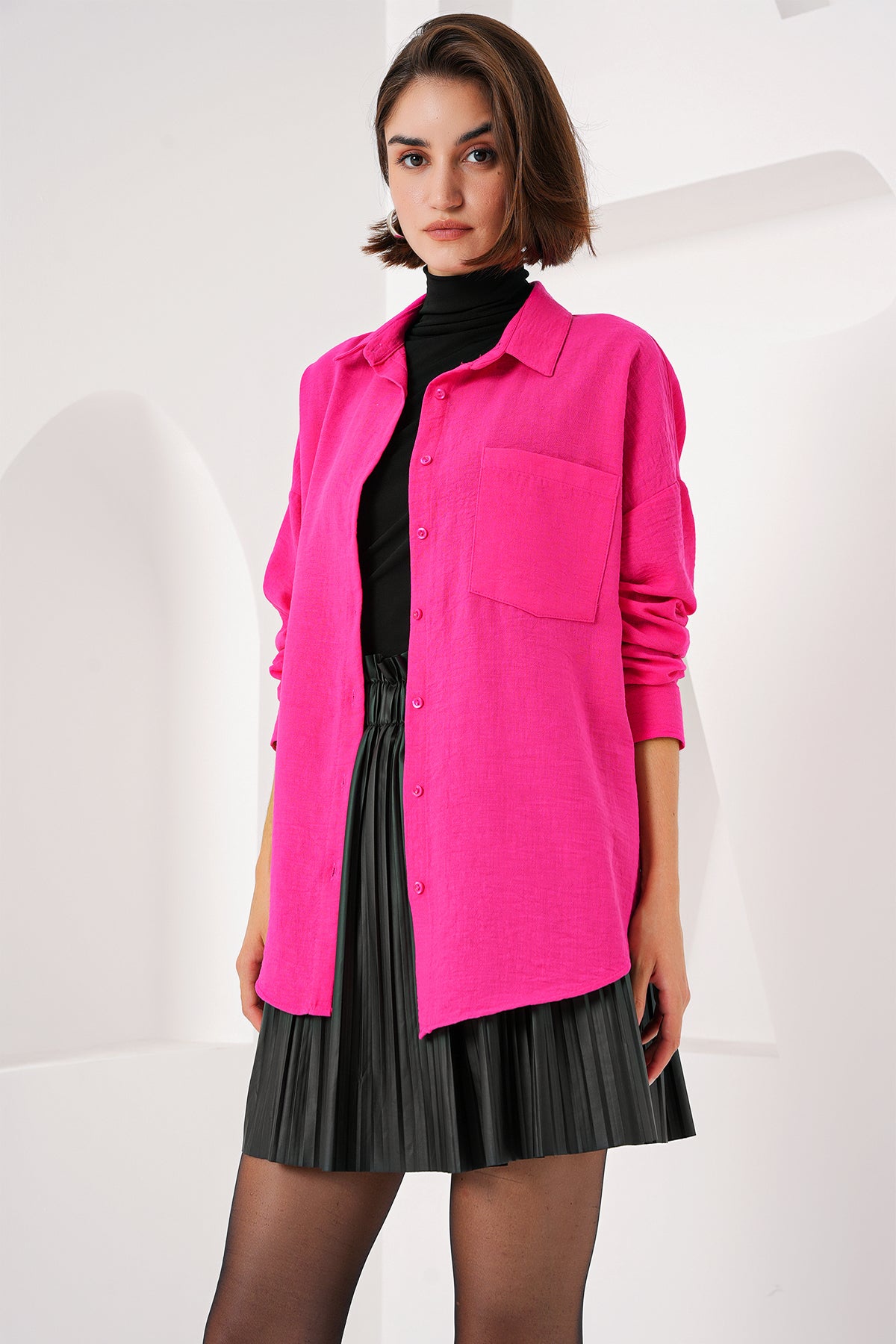 Fuchia Women Shirt