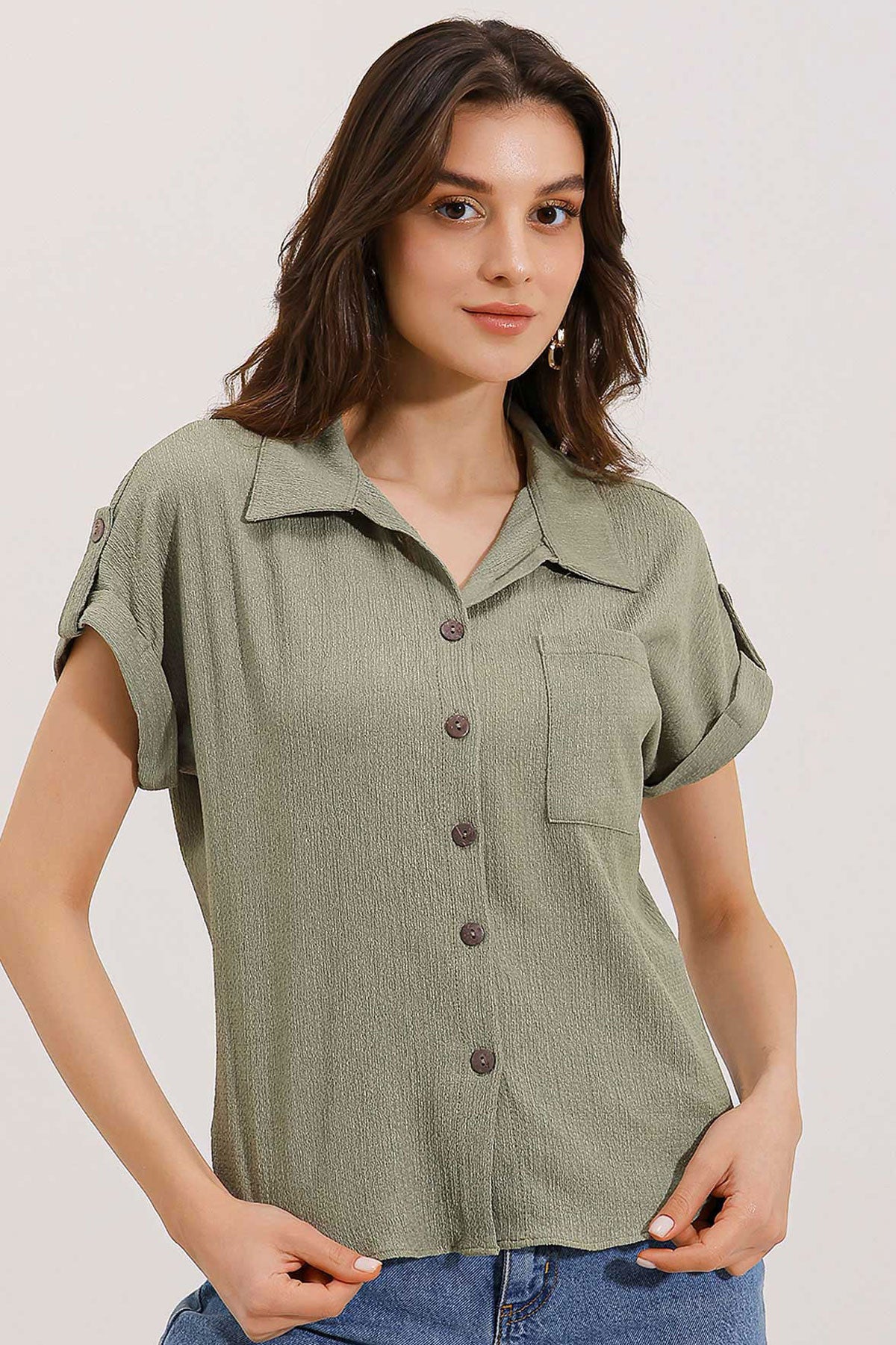 green Women Shirt