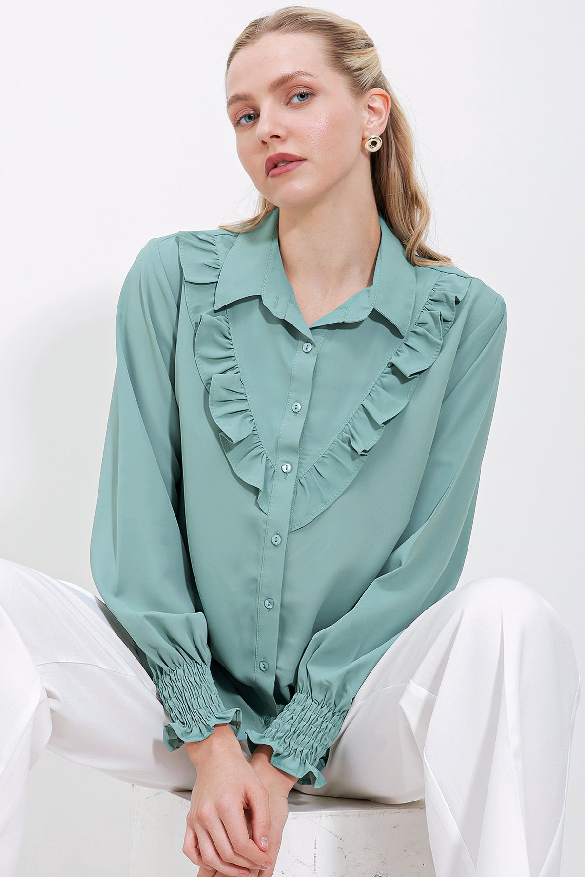 green Women Shirt