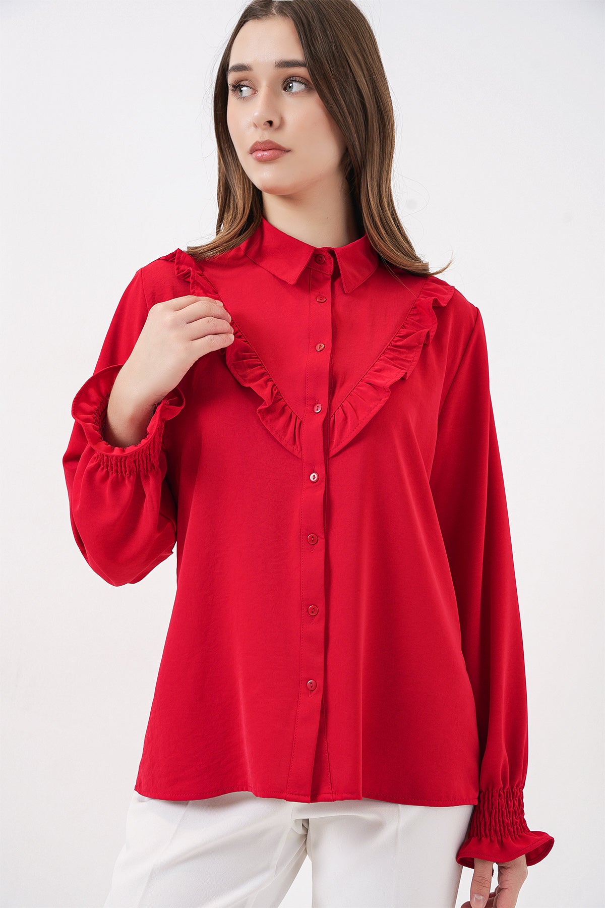 Red Women Shirt