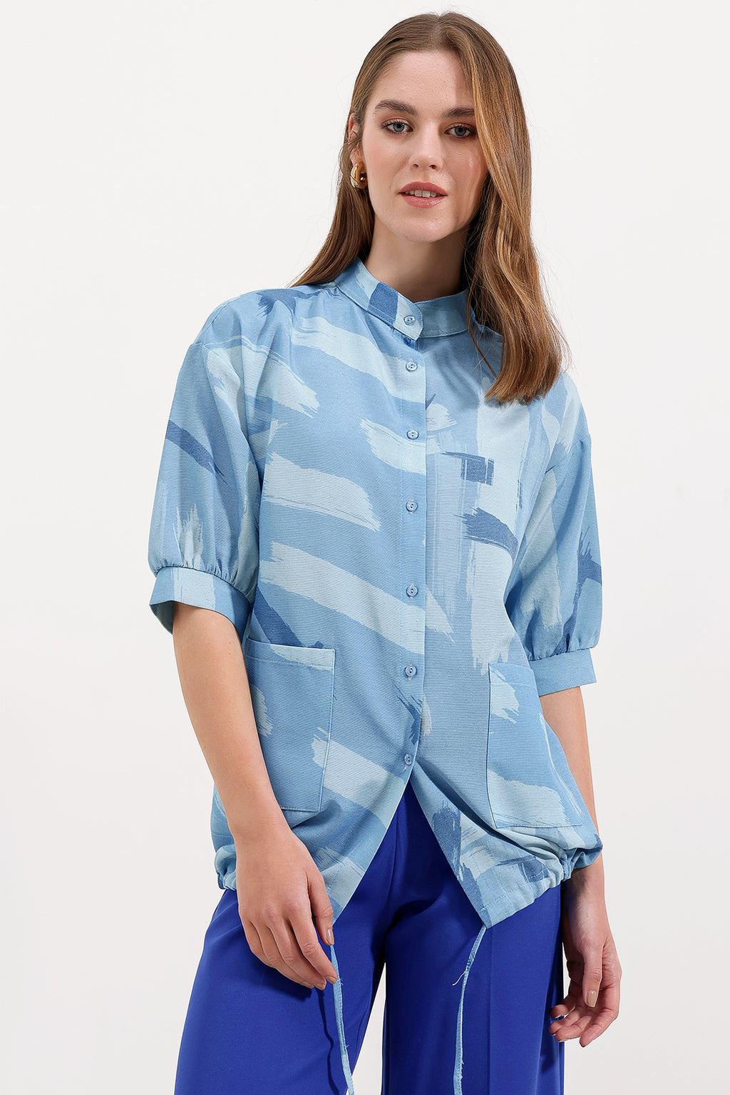 Blue Women Shirt