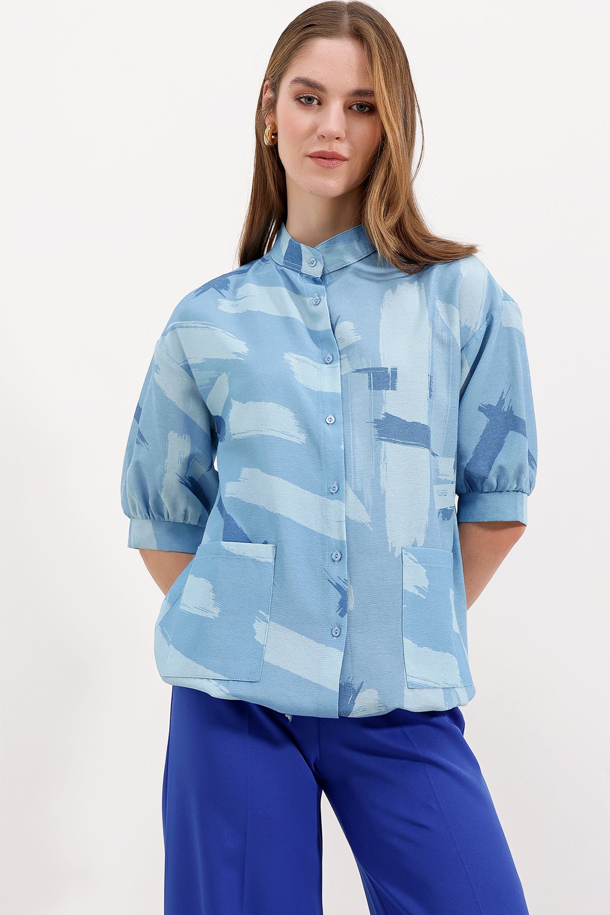 Blue Women Shirt