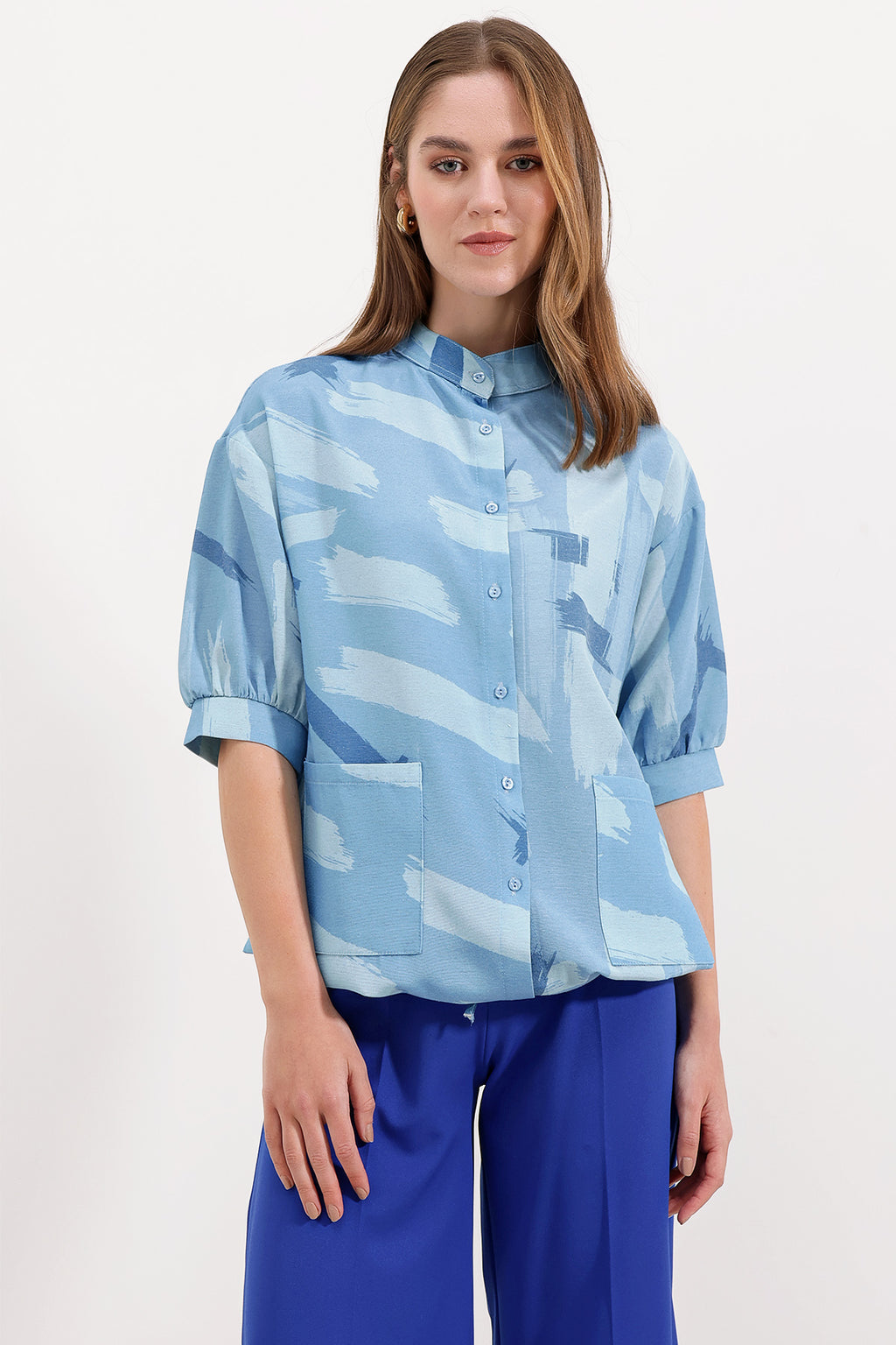 Blue Women Shirt