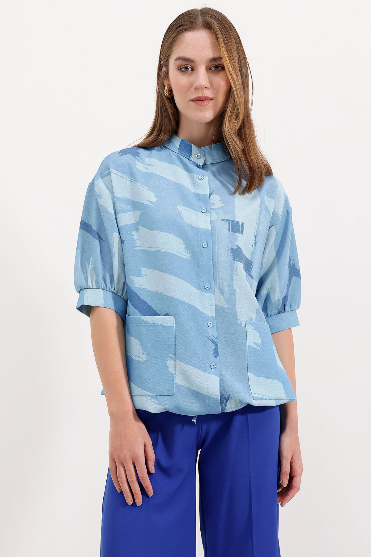 Blue Women Shirt