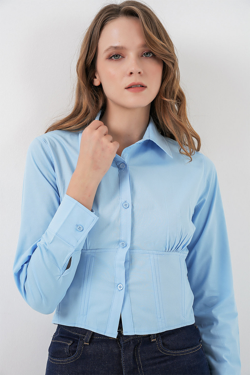 Blue Women Shirt