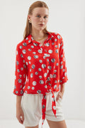 Red Women Shirt