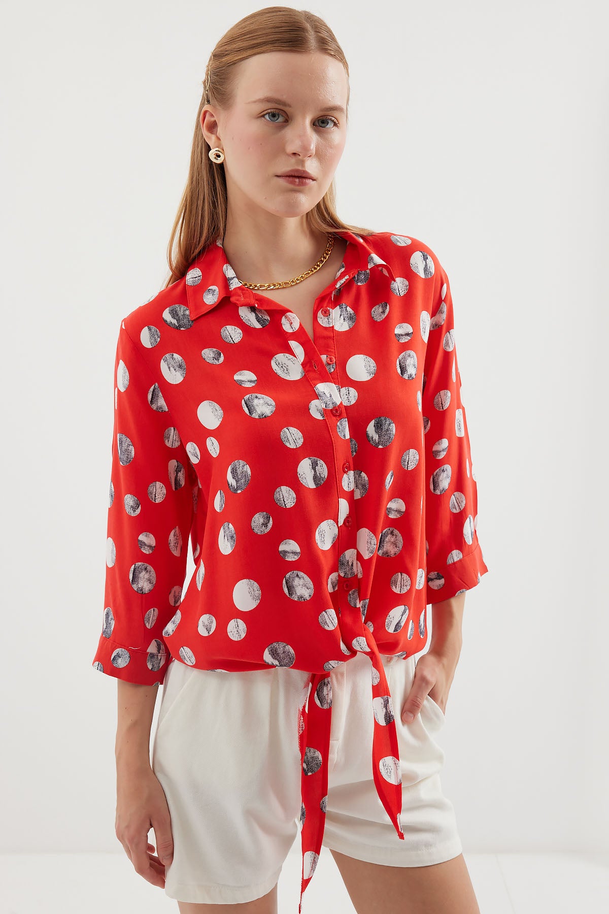 Red Women Shirt