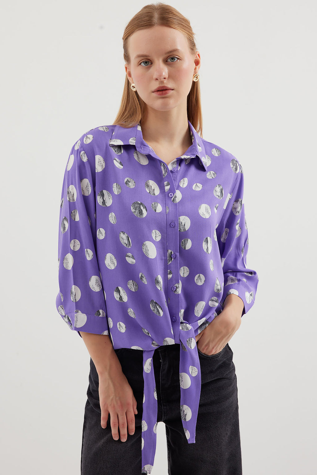Lilac Women Shirt