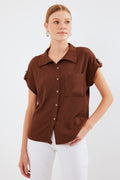 Brown Women Shirt