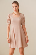 Beige Women Dress