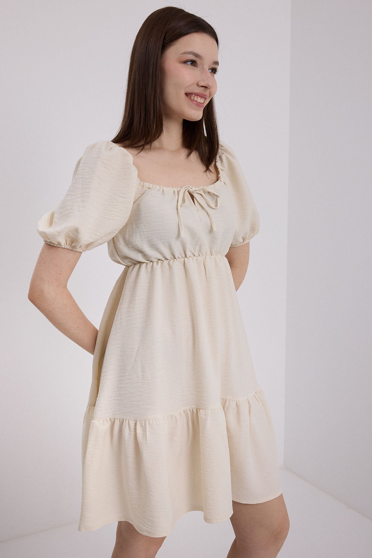 Beige Women Dress