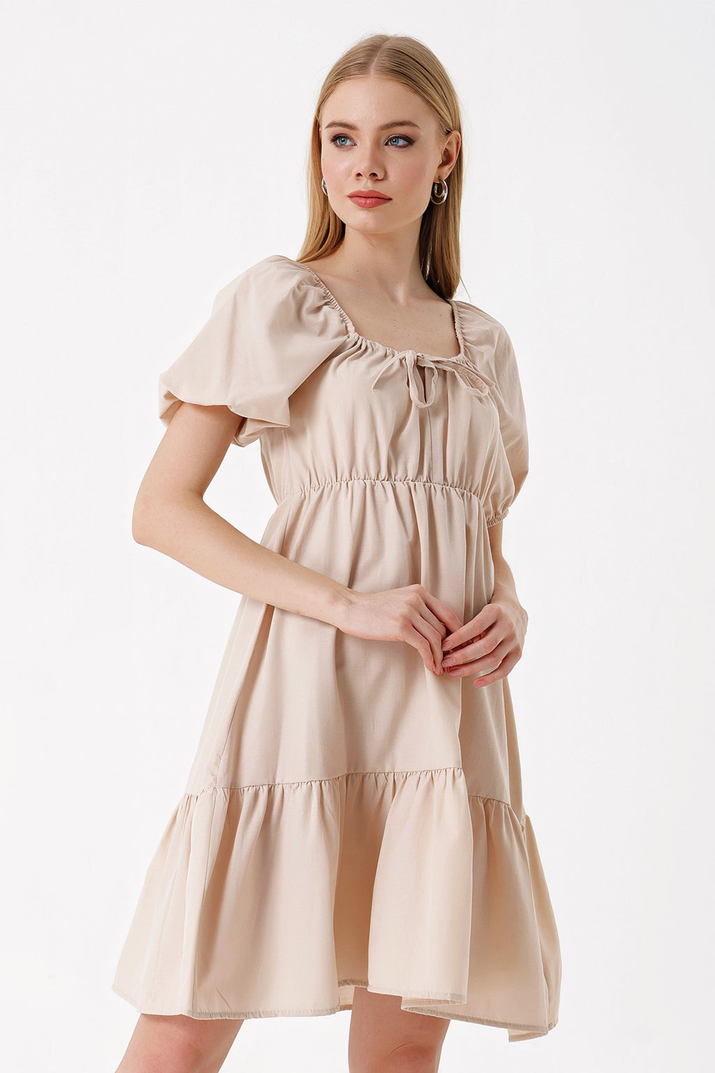 Beige Women Dress