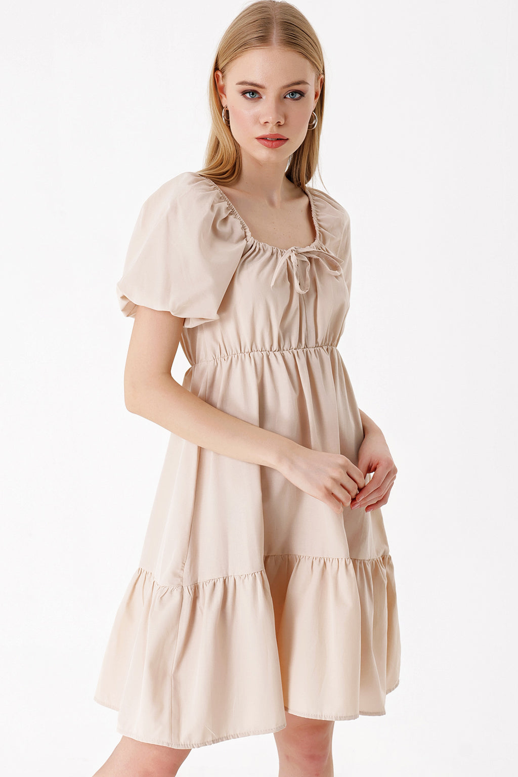 Beige Women Dress