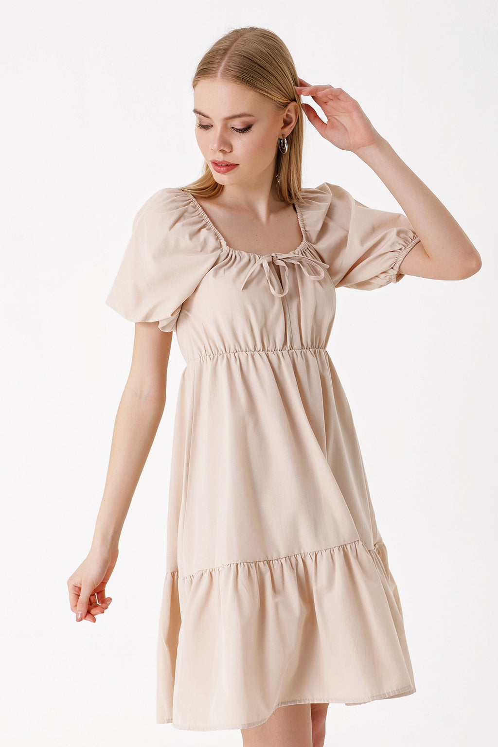 Beige Women Dress