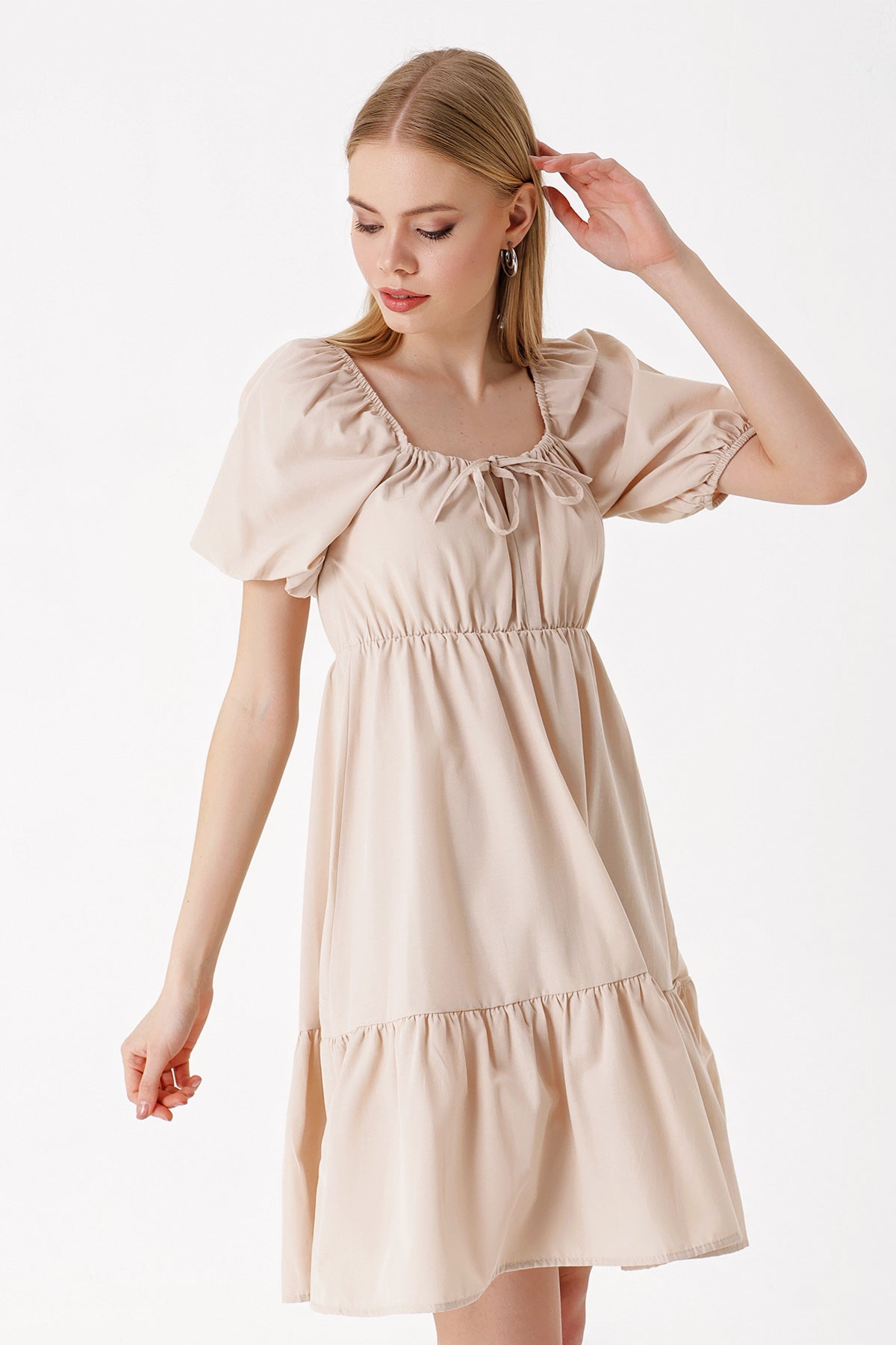 Beige Women Dress