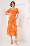 Orange Women Dress